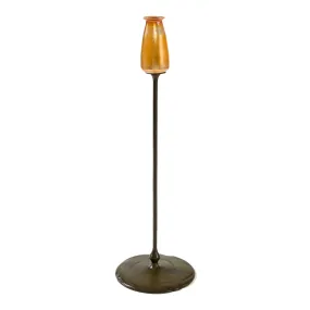 Tiffany Studios New York Single Candle Holder with Blown Glass Top