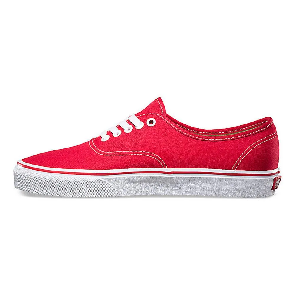 Vans Red Authentic Canvas Trainers - VN0A3-EE3RED