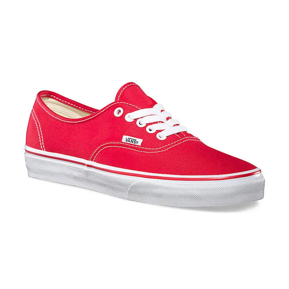 Vans Red Authentic Canvas Trainers - VN0A3-EE3RED