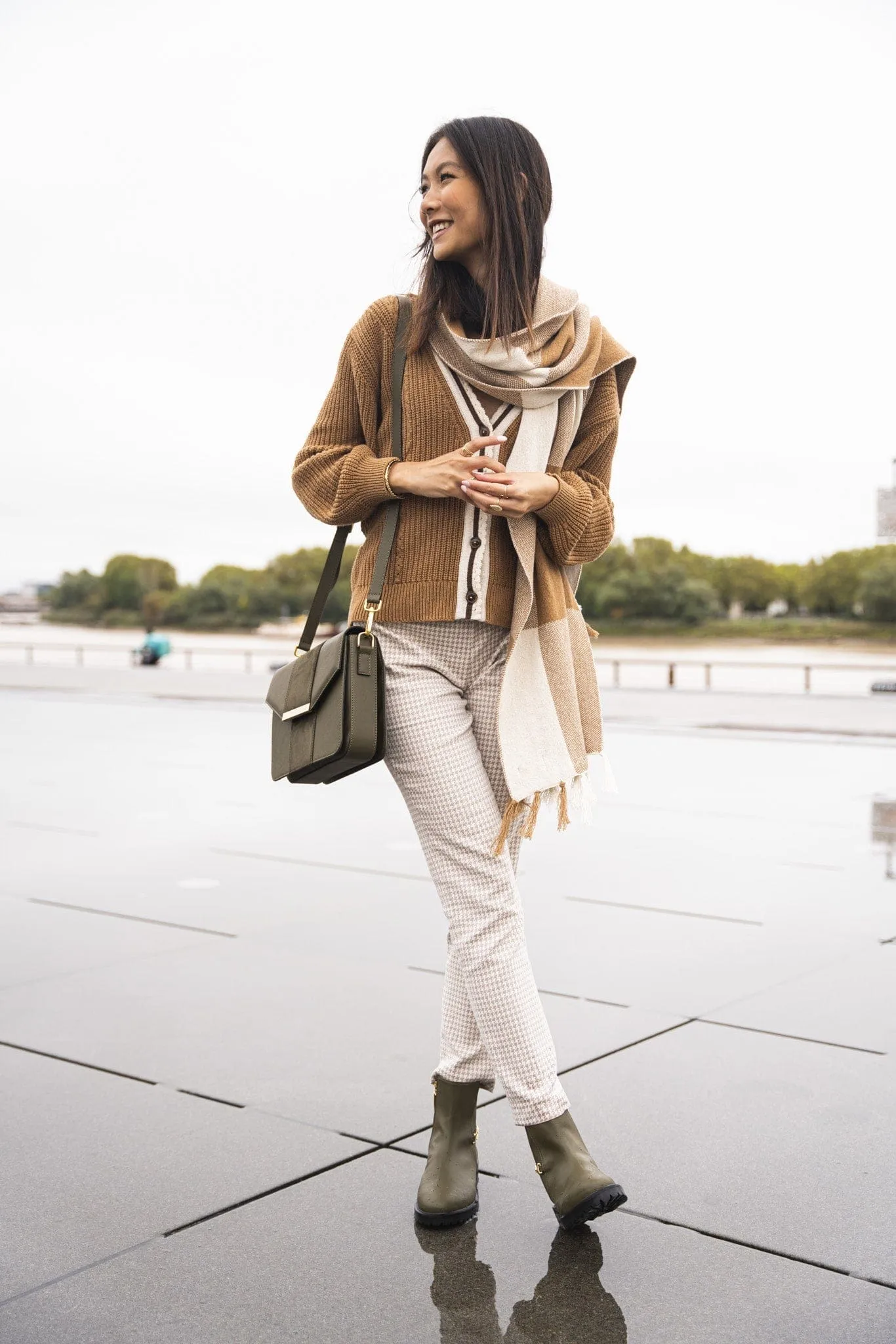 Victory Vegan Leather Ankle Boots | Khaki