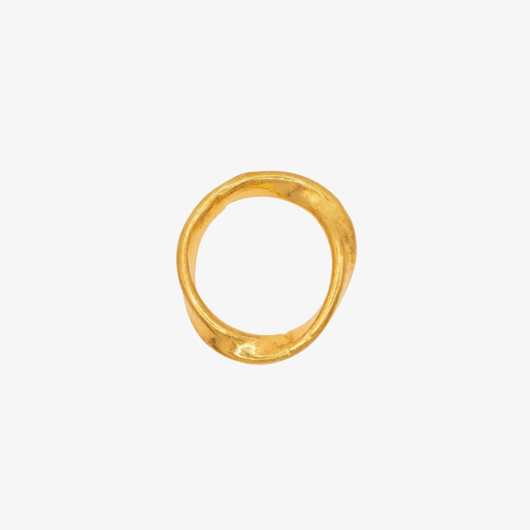 Wavy Circle Charm Wholesale 14K Gold, Solid 14K Gold