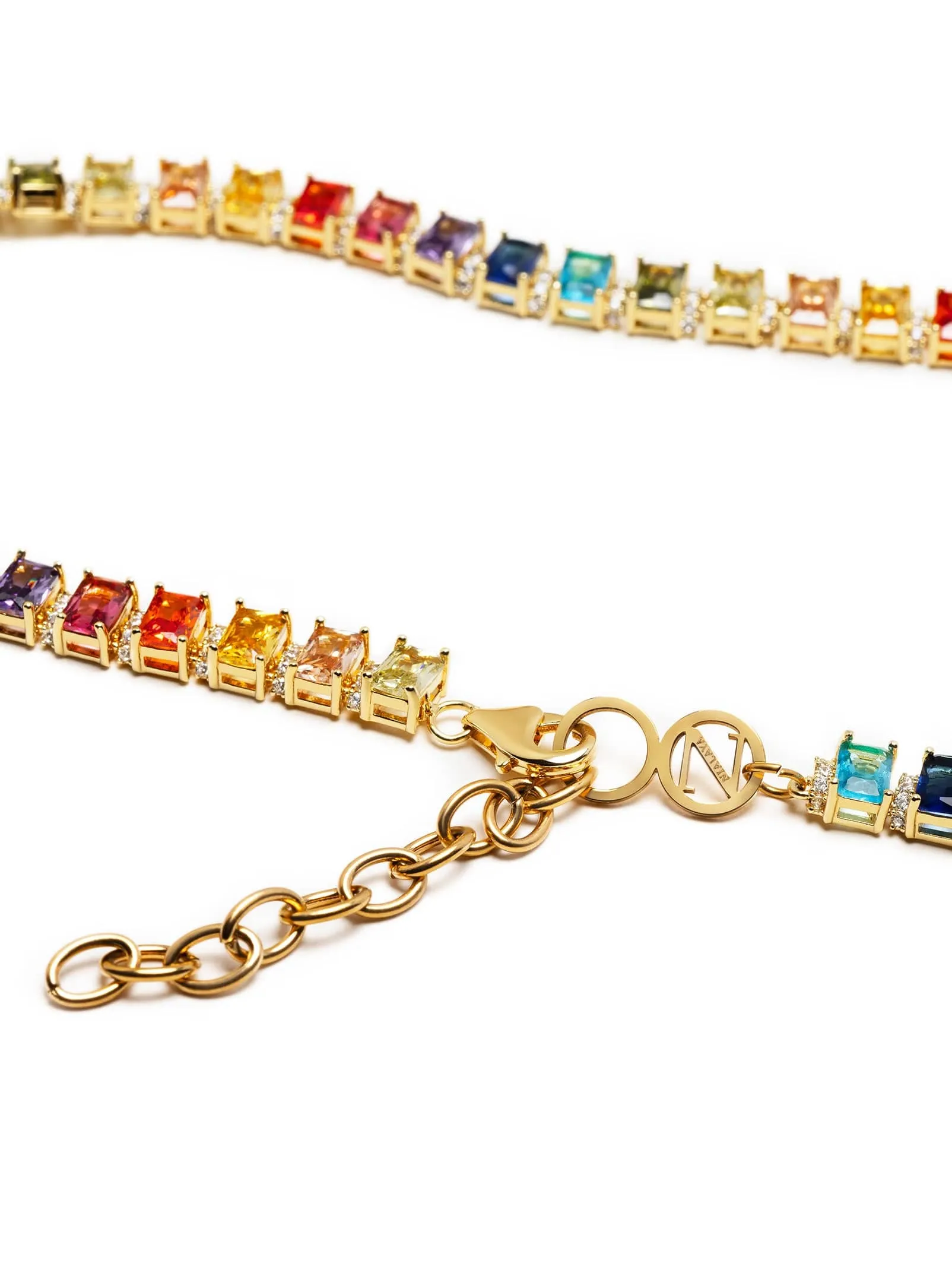 Women's Colorful Tennis Necklace