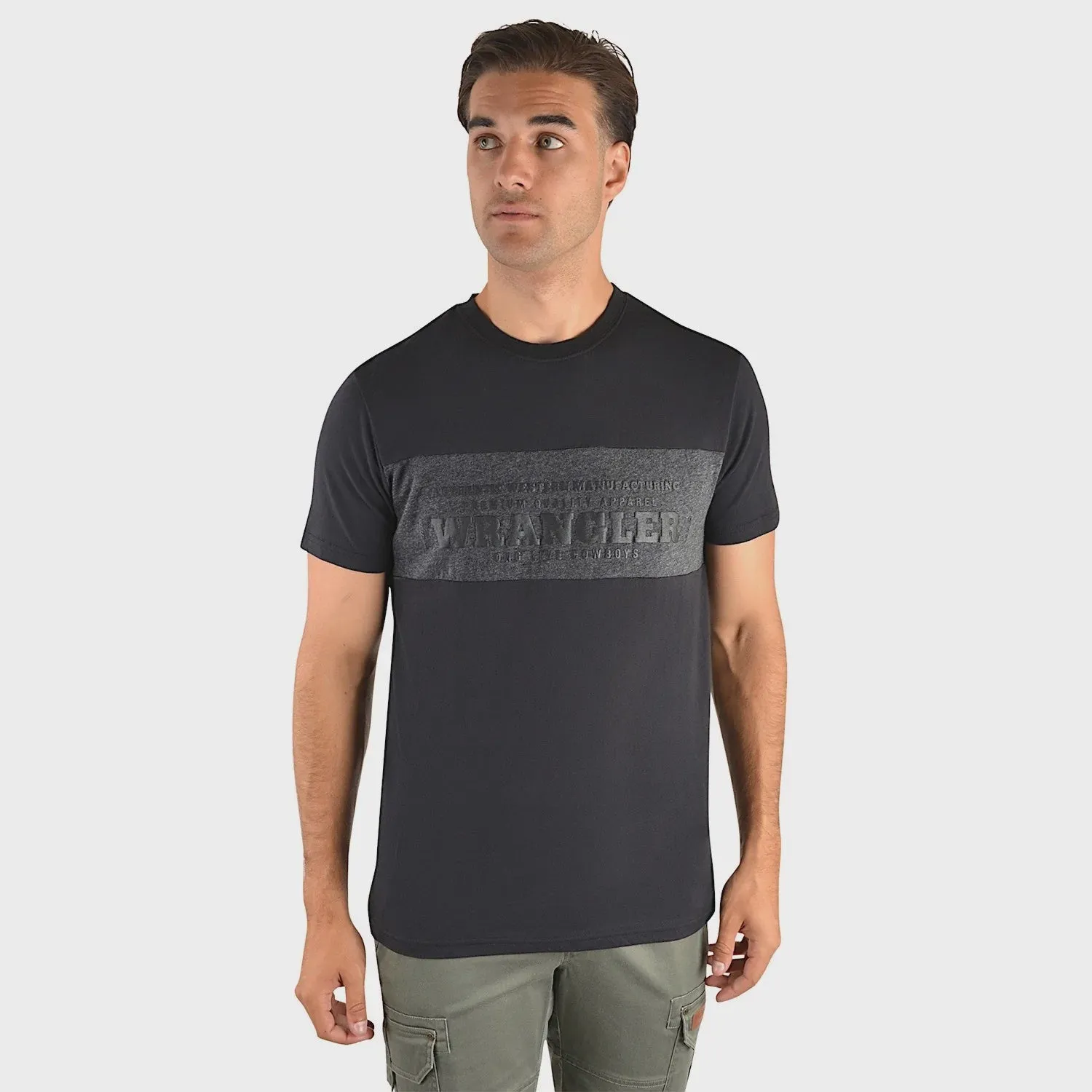 Wrangler Mens Bligh Short Sleeve Tee - Black