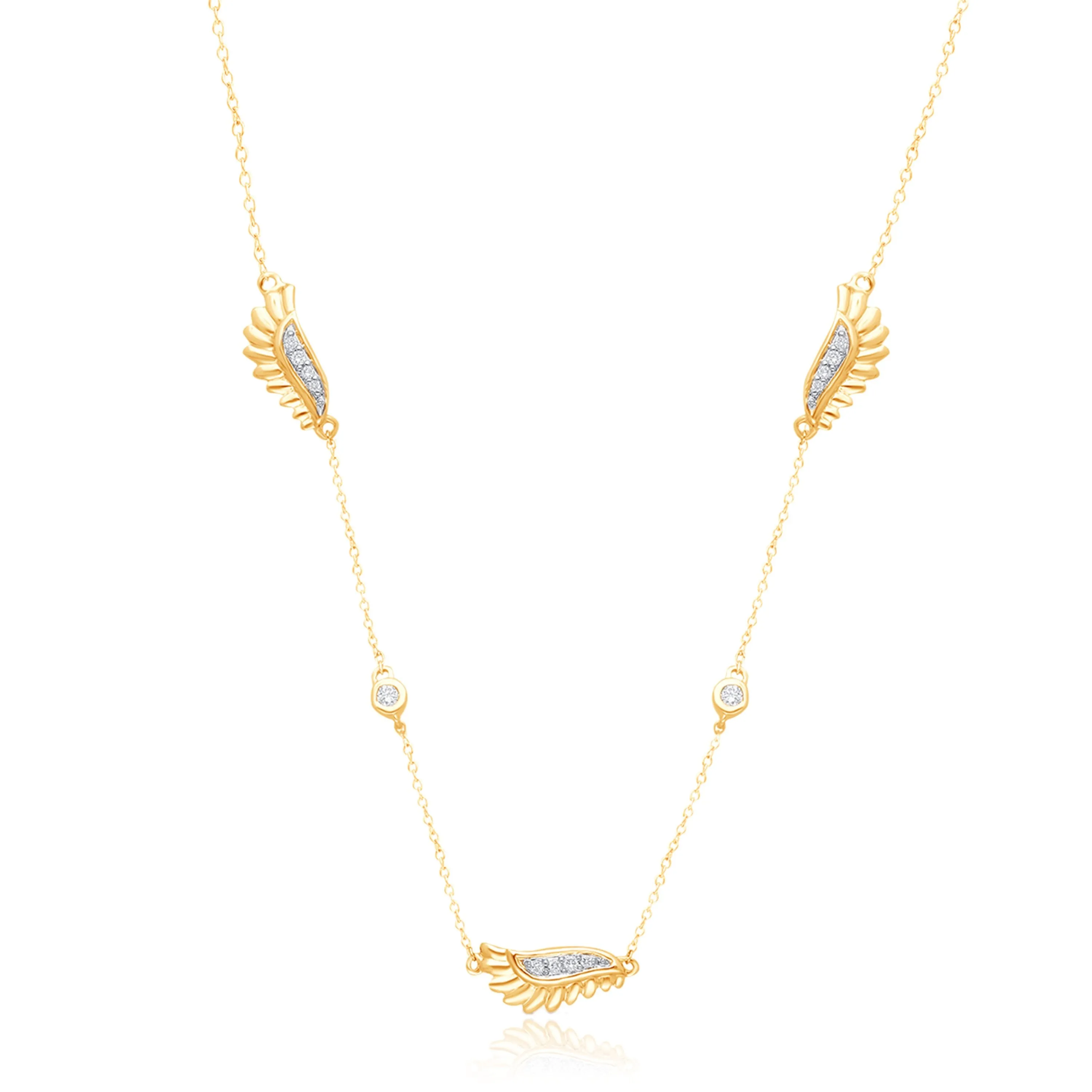 Yellow Gold Diamond Griffiness Necklace