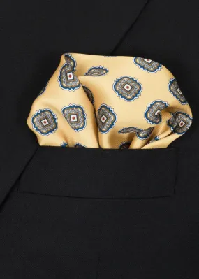 Yellow Red Blue Pocket Square